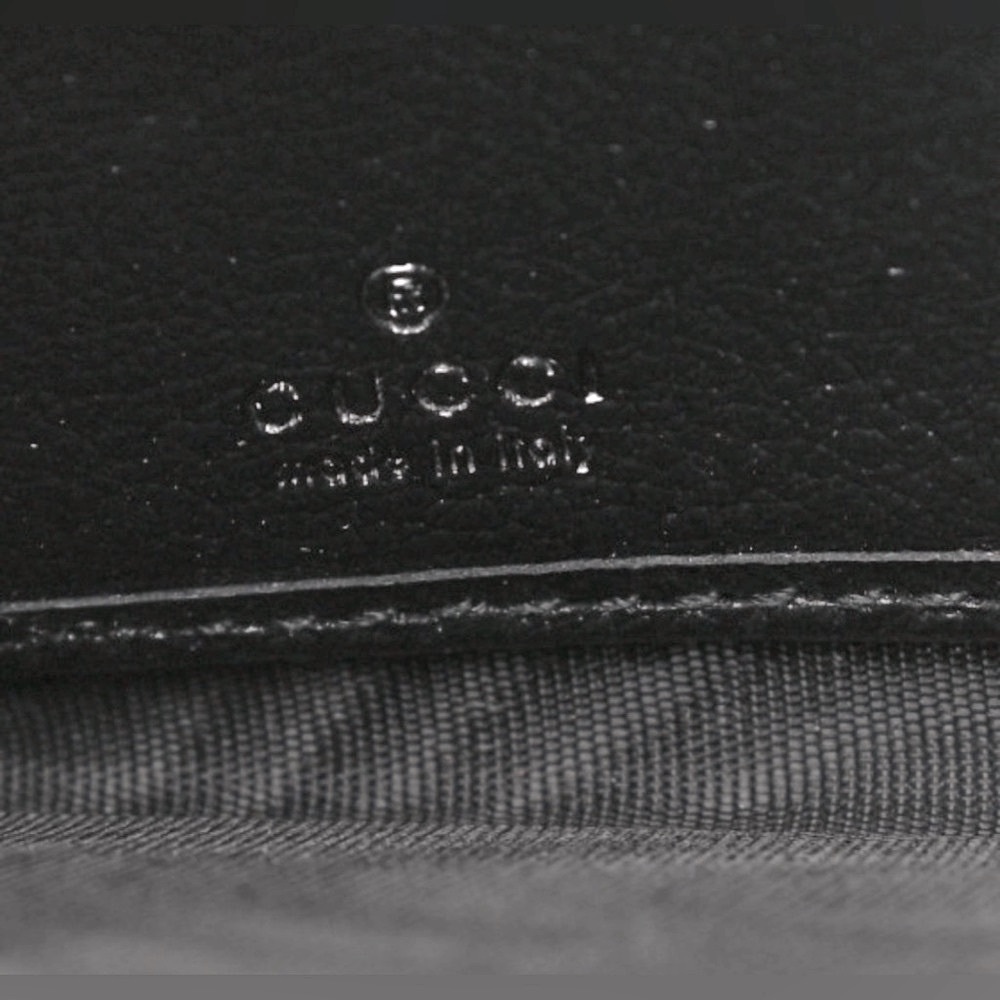 Gucci Authentic Marmot Diagonal Quilted. Leather Zip Around Wallet EC - Picture 3 of 11